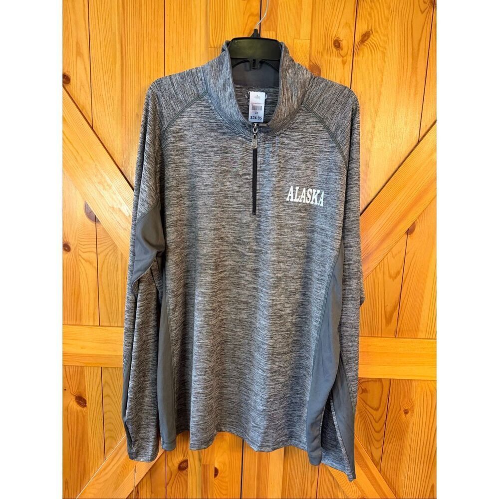 Crazy Apparel “Alaska” 1/4 Zip Pullover Athletic Shirt NWT Size 2XL (7029)